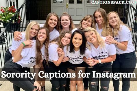 sorority captions for instagram